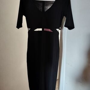 Elegant Black Midi Dress